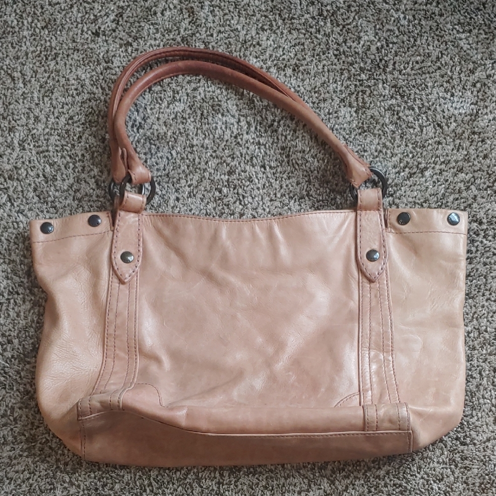 Frye Light Tan Leather Shoulder Bag